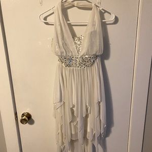 White sparkly dress!